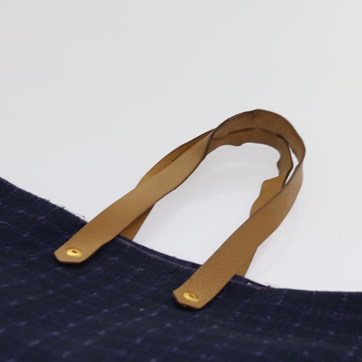 HERMES Amedabadiego GM Tote Bag Cotton Purple Auth 63546