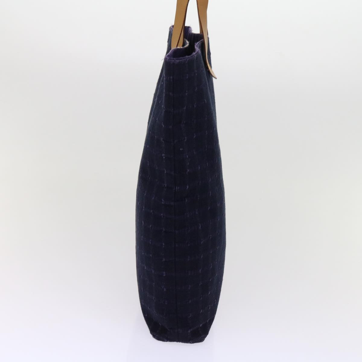 HERMES Amedabadiego GM Tote Bag Cotton Purple Auth 63546