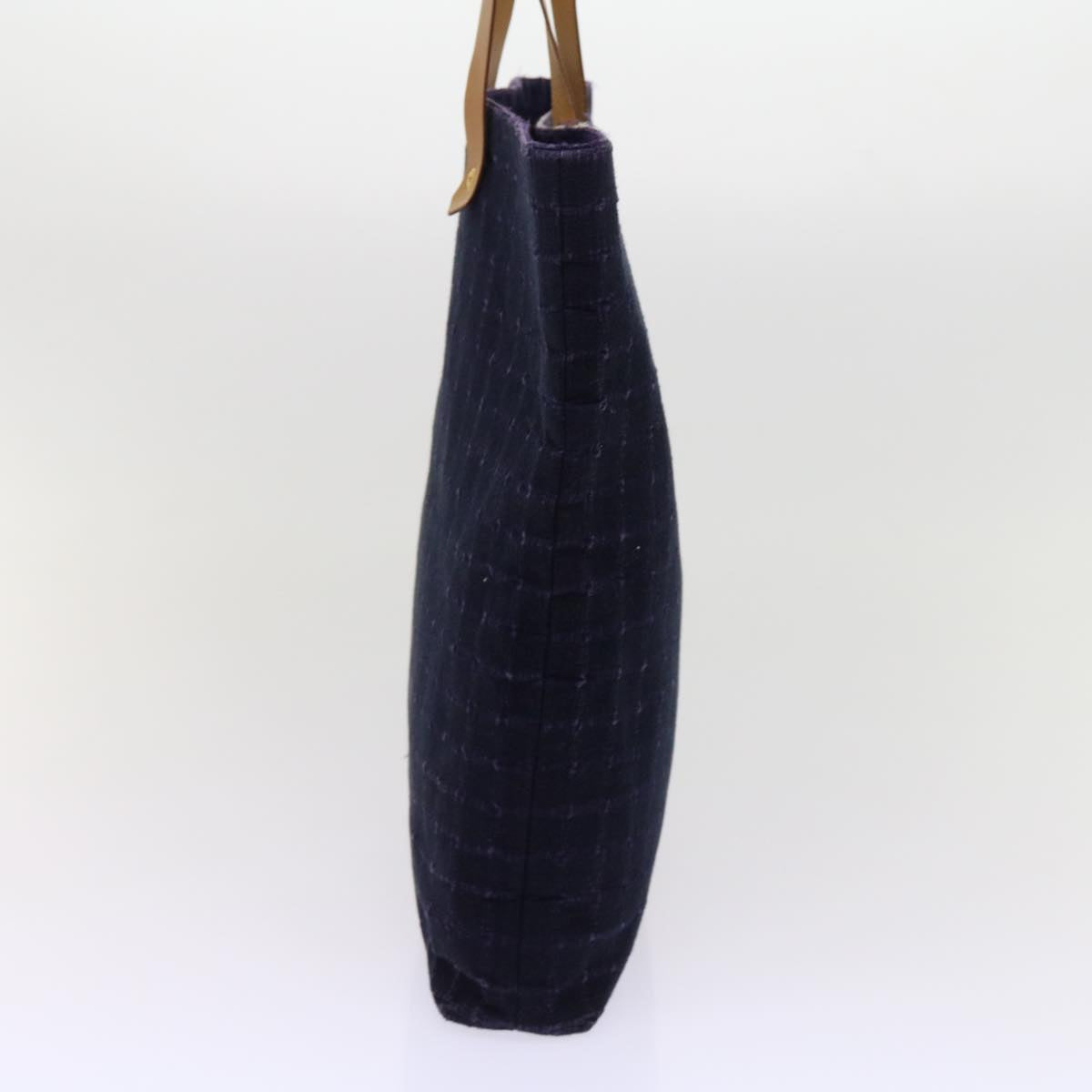 HERMES Amedabadiego GM Tote Bag Cotton Purple Auth 63546