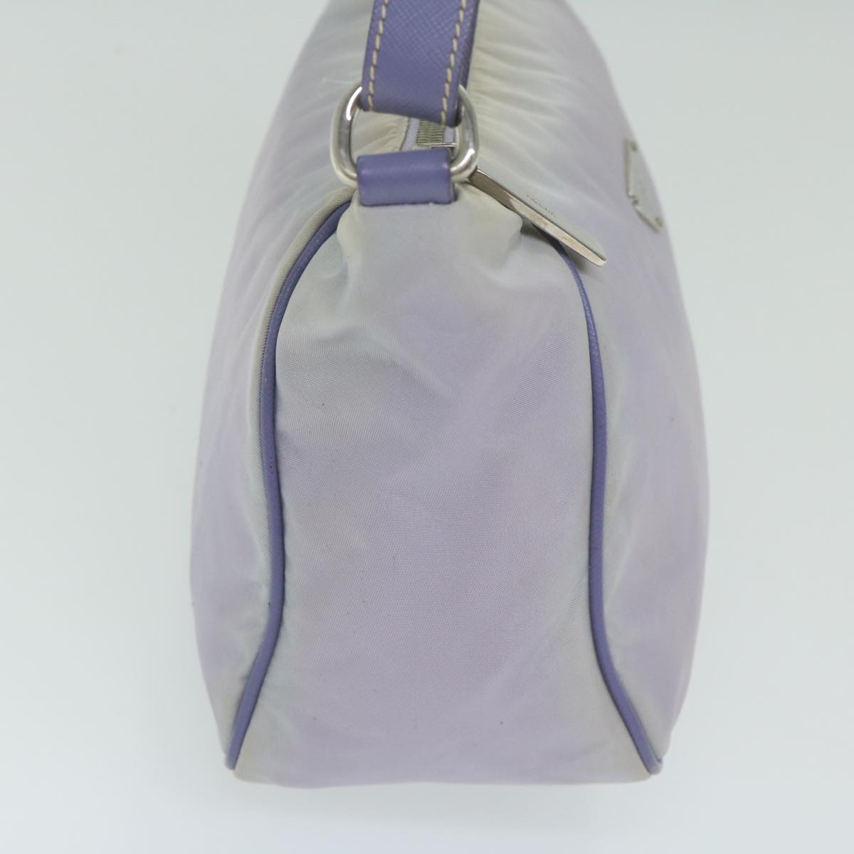 PRADA Accessory Pouch Nylon Purple Auth 63925