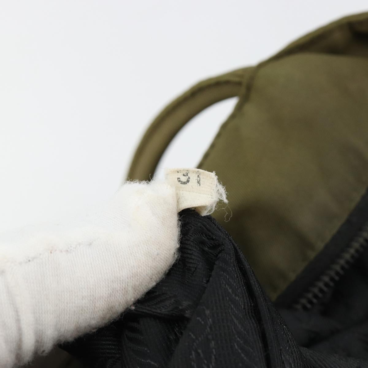 PRADA Tote Bag Nylon Khaki Auth 63975