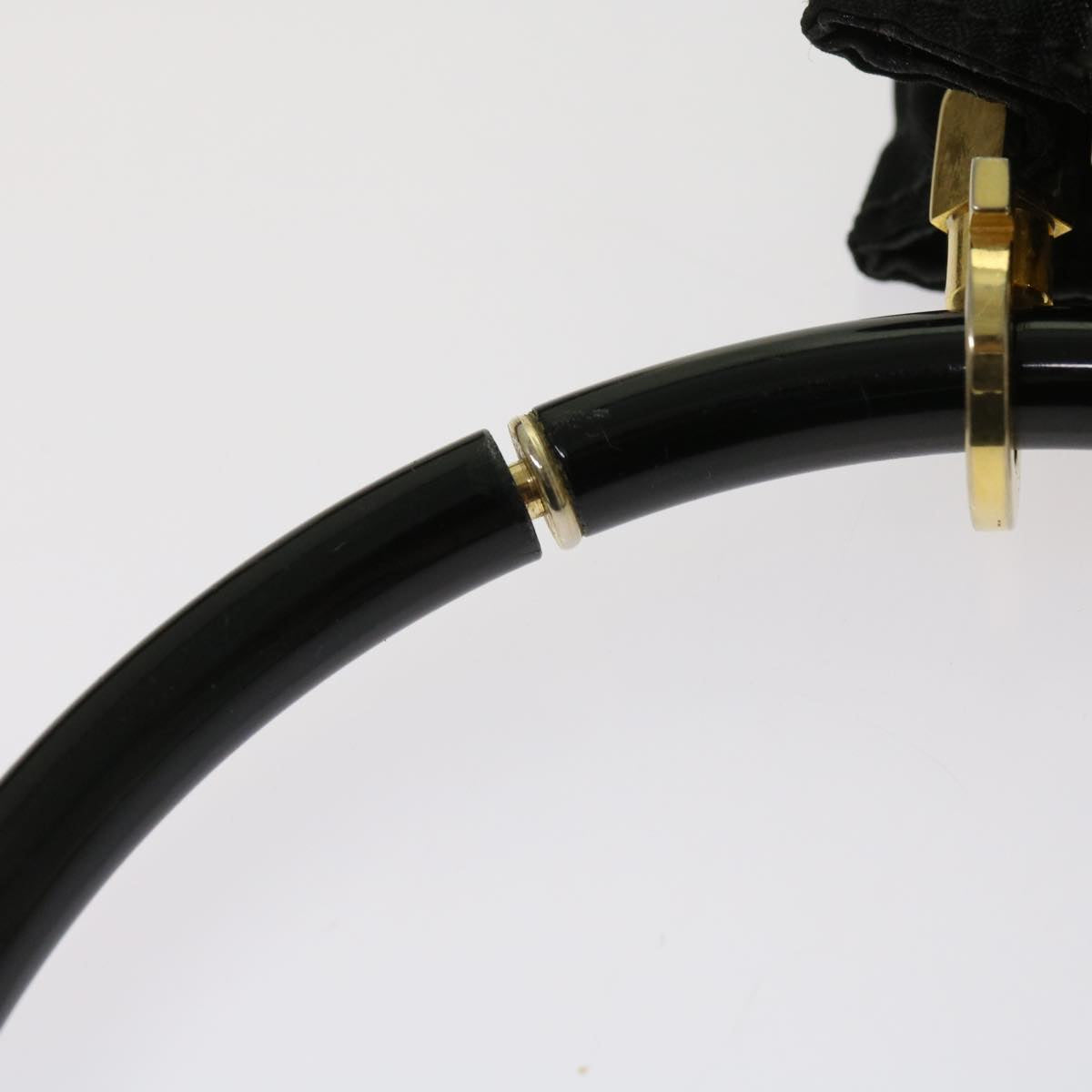 Salvatore Ferragamo Hand Bag Nylon Black Auth 64218
