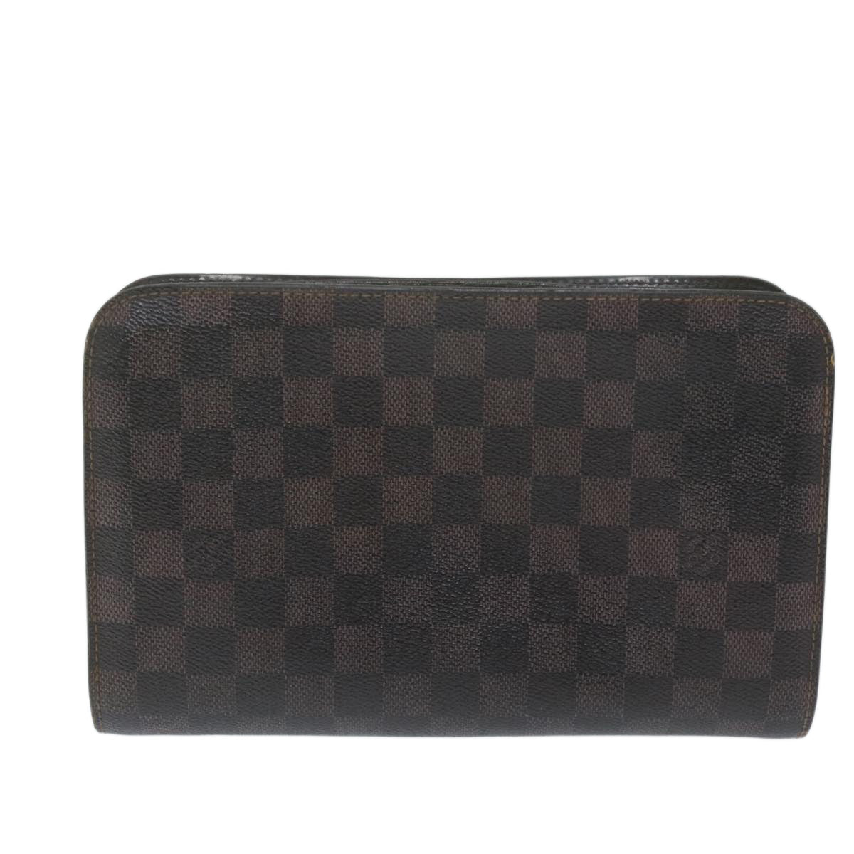LOUIS VUITTON Damier Ebene Saint Louis Clutch Bag N51993 LV Auth 64698