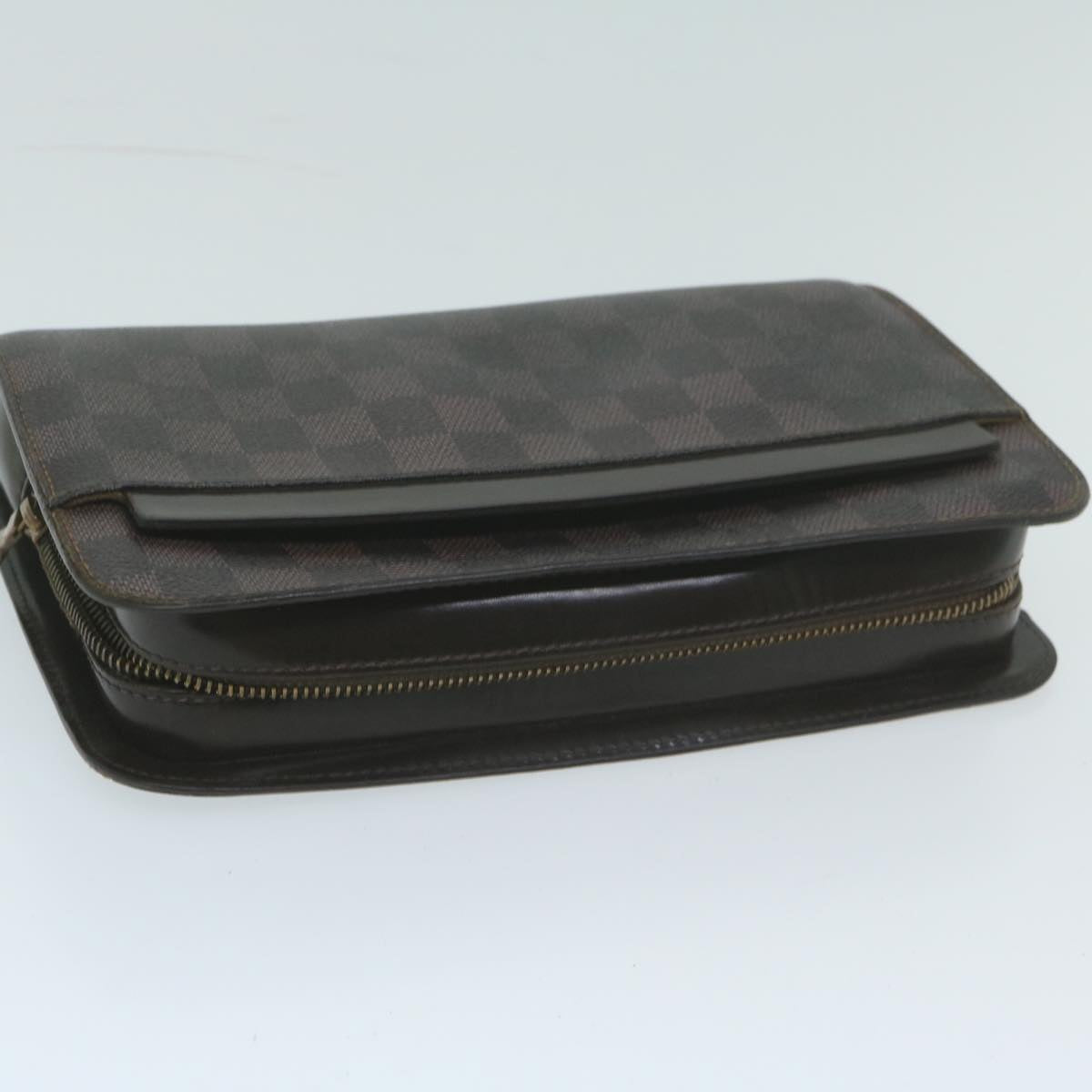 LOUIS VUITTON Damier Ebene Saint Louis Clutch Bag N51993 LV Auth 64698