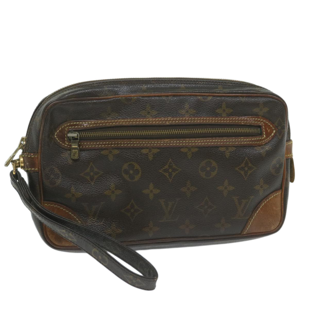 LOUIS VUITTON Monogram Marly Dragonne GM Clutch Bag M51825 LV Auth 64703