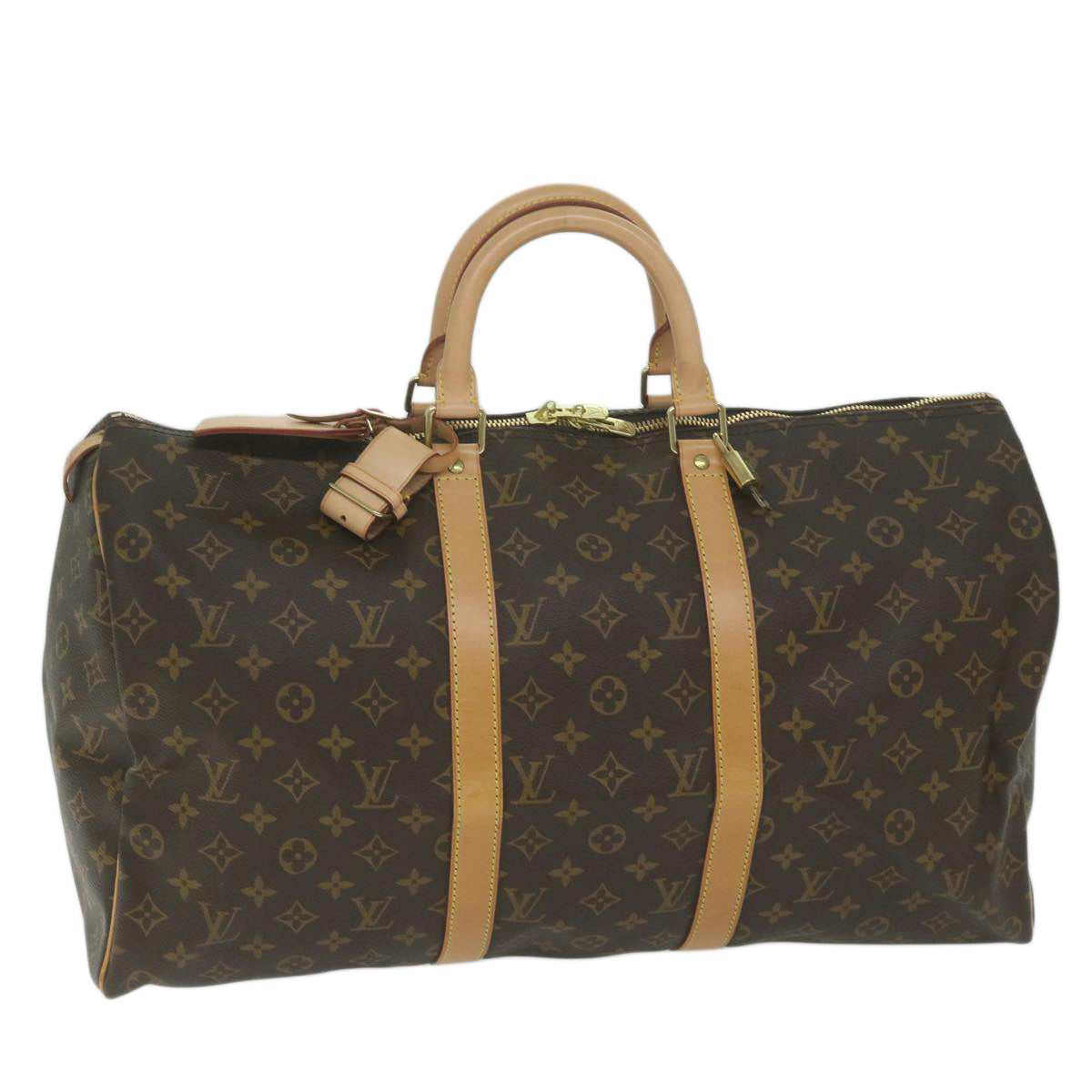 LOUIS VUITTON Monogram Keepall 50 Boston Bag M41426 LV Auth 64779A