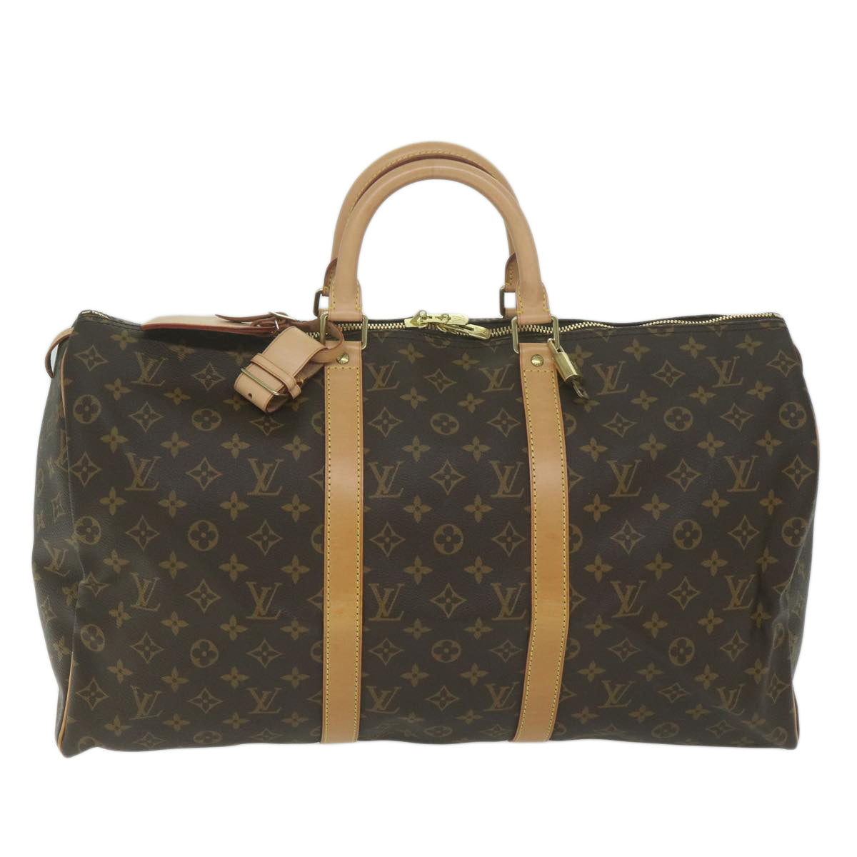 LOUIS VUITTON Monogram Keepall 50 Boston Bag M41426 LV Auth 64779A