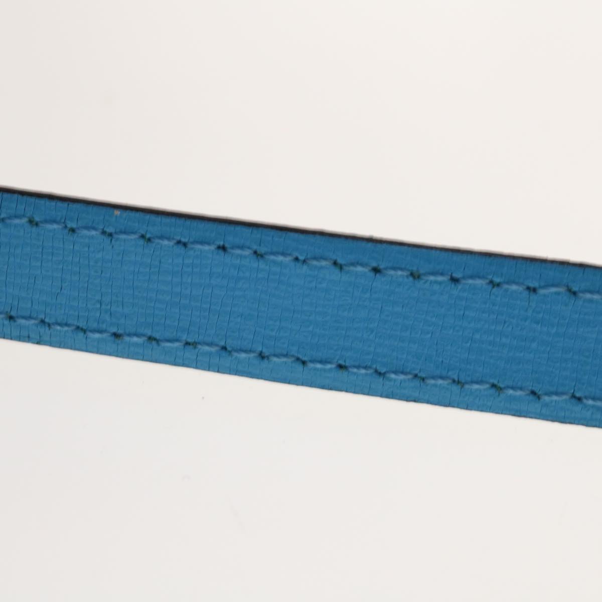 FENDI Petite To Jules Hand Bag Leather 2way Light Blue Auth 64810