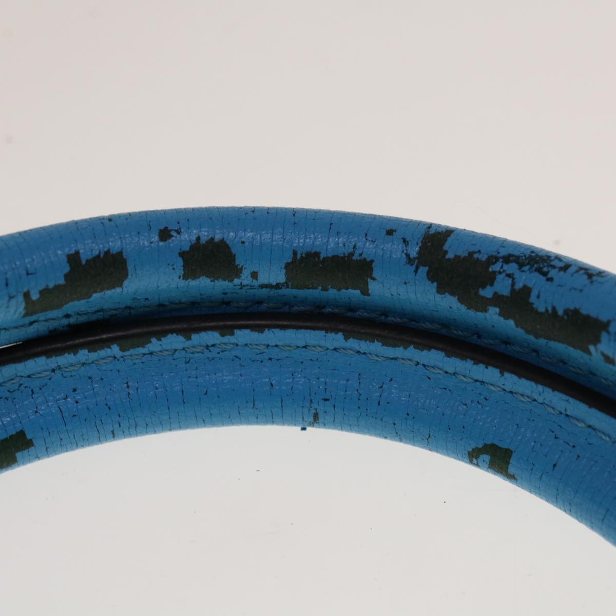 FENDI Petite To Jules Hand Bag Leather 2way Light Blue Auth 64810