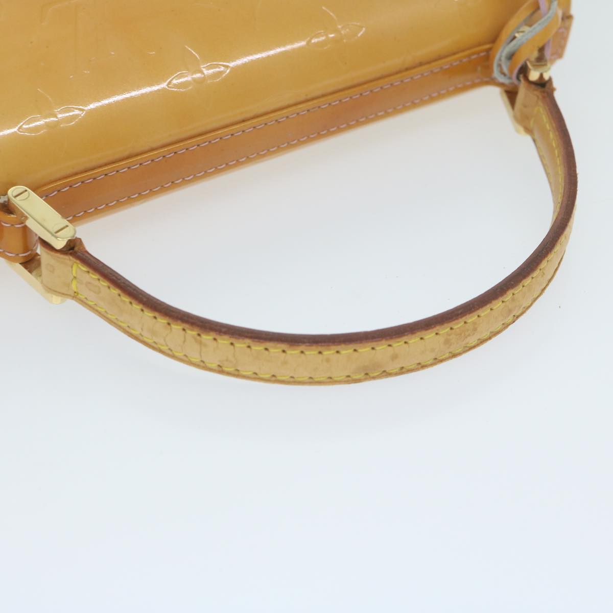 LOUIS VUITTON Vernis Spring Street Hand Bag Marshmallow Pink M91033 Auth 64914