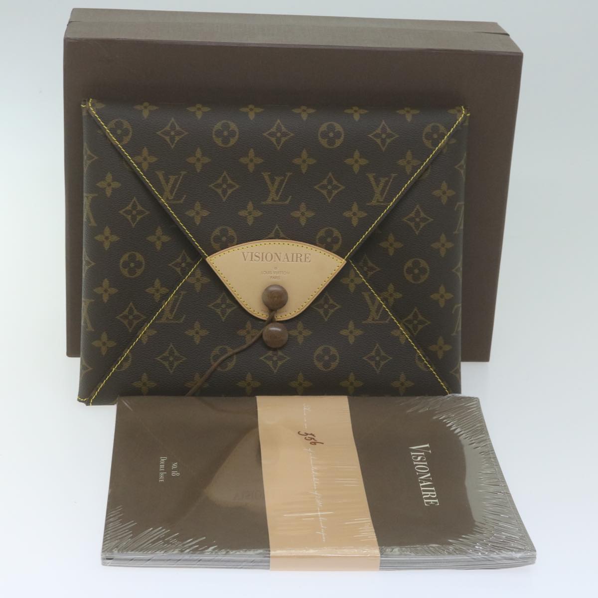 LOUIS VUITTON Monogram Visionaire Briefcase M99045 LV Auth 64950SM