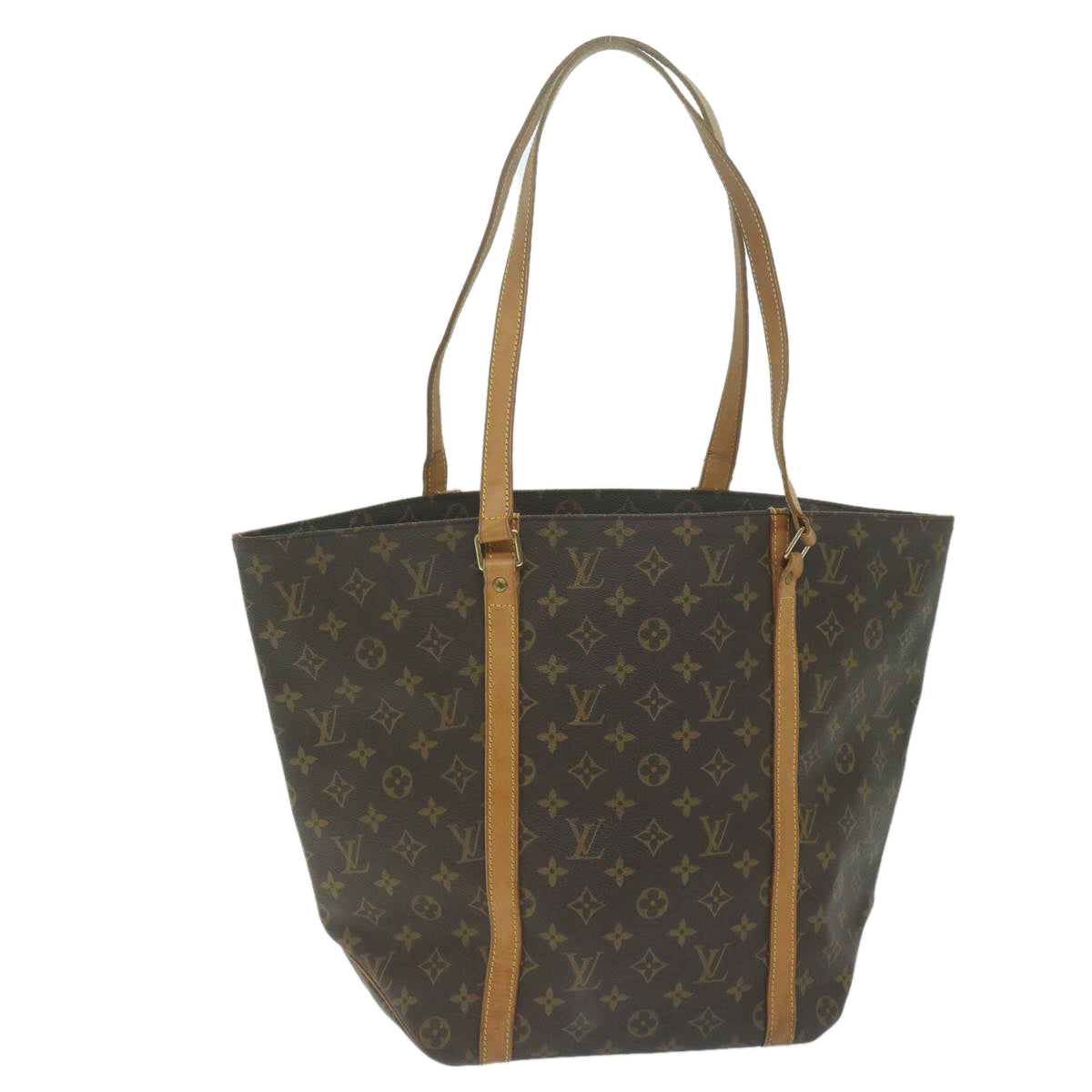 LOUIS VUITTON Monogram Sac Shopping Tote Bag M51108 LV Auth 65004
