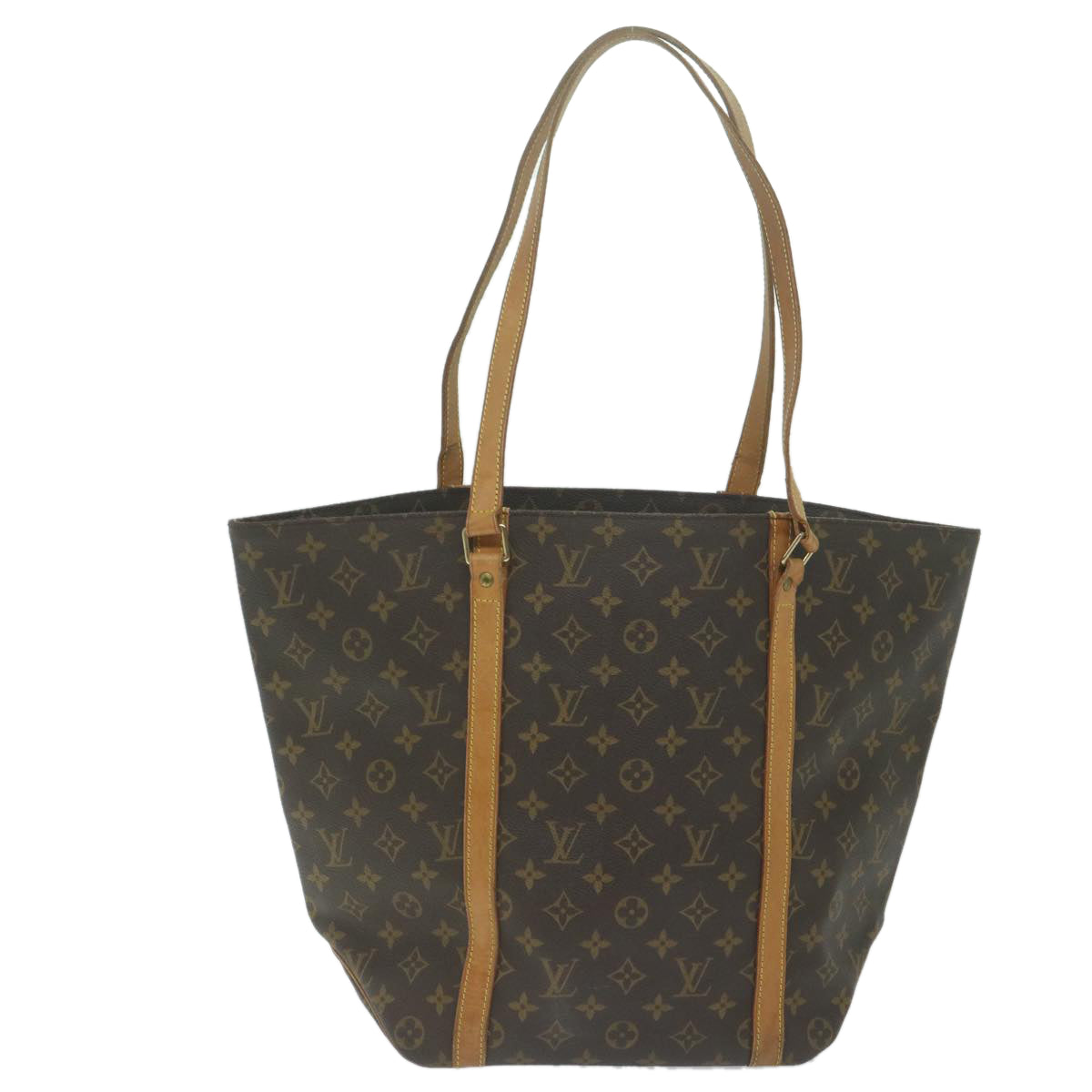 LOUIS VUITTON Monogram Sac Shopping Tote Bag M51108 LV Auth 65004