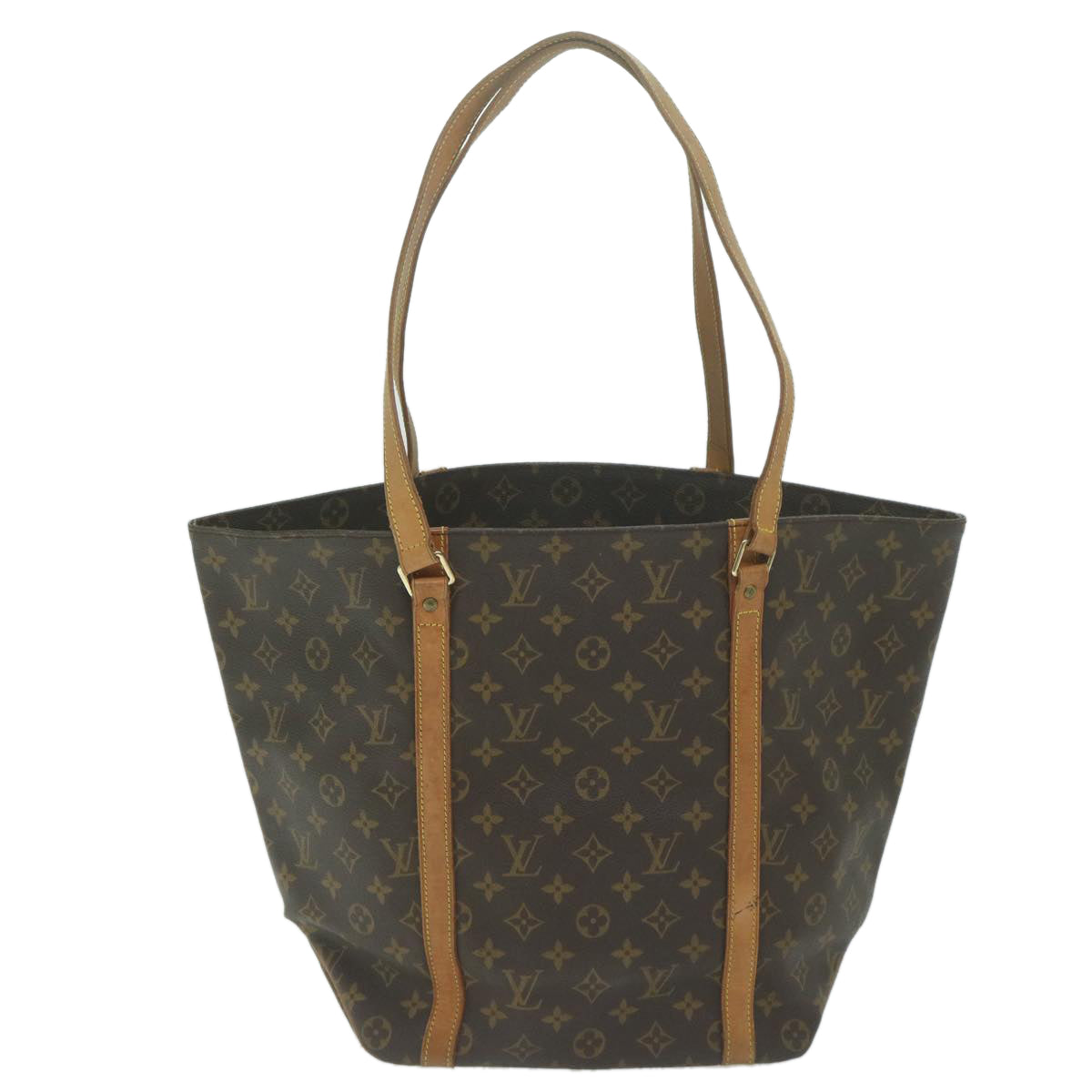 LOUIS VUITTON Monogram Sac Shopping Tote Bag M51108 LV Auth 65004