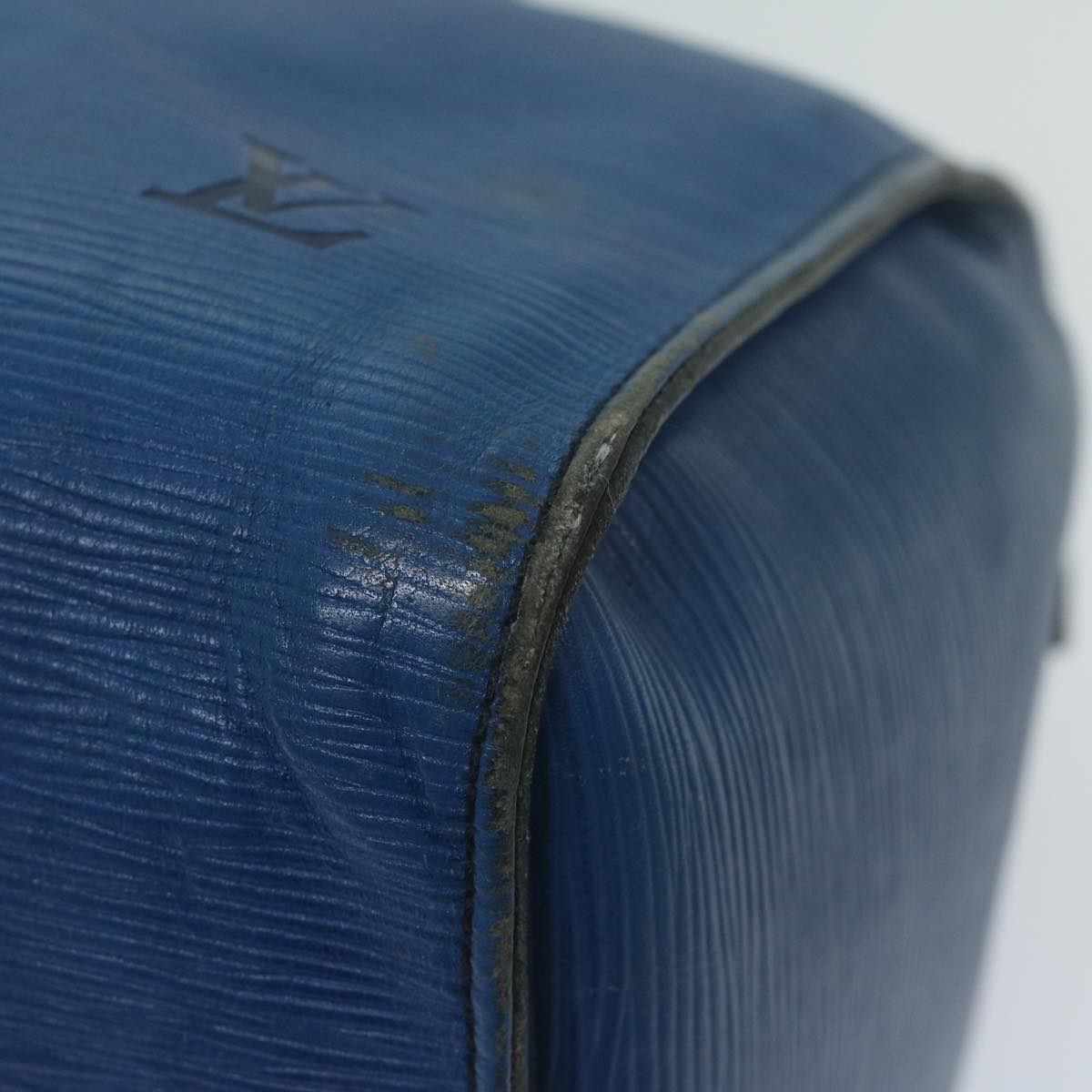 LOUIS VUITTON Epi Speedy 30 Hand Bag Toledo Blue M43005 LV Auth 65008