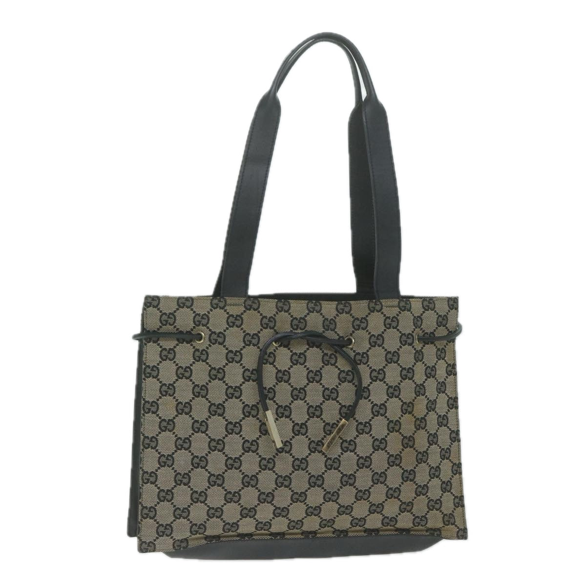GUCCI GG Canvas Tote Bag Beige 002 1053 Auth 65018