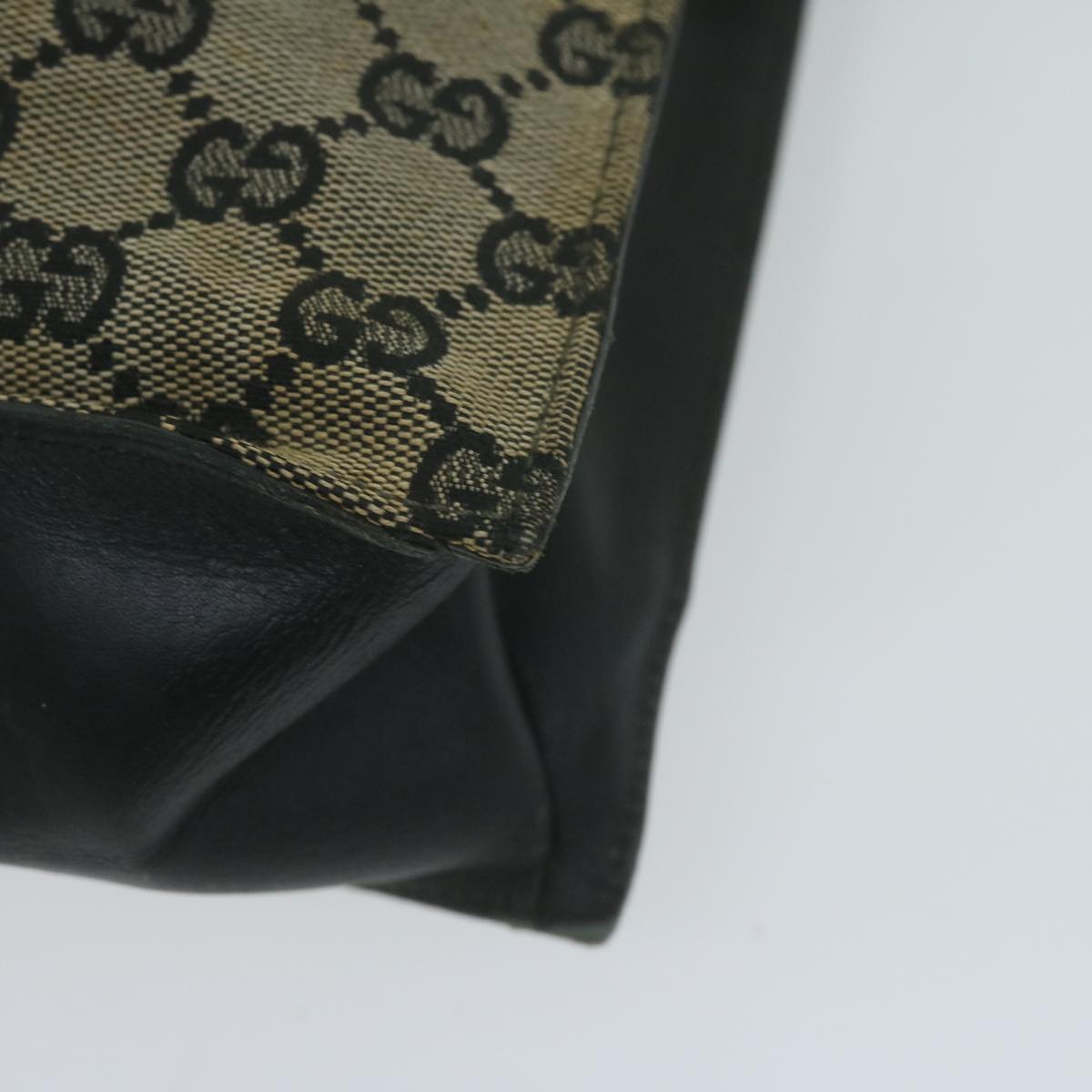 GUCCI GG Canvas Tote Bag Beige 002 1053 Auth 65018