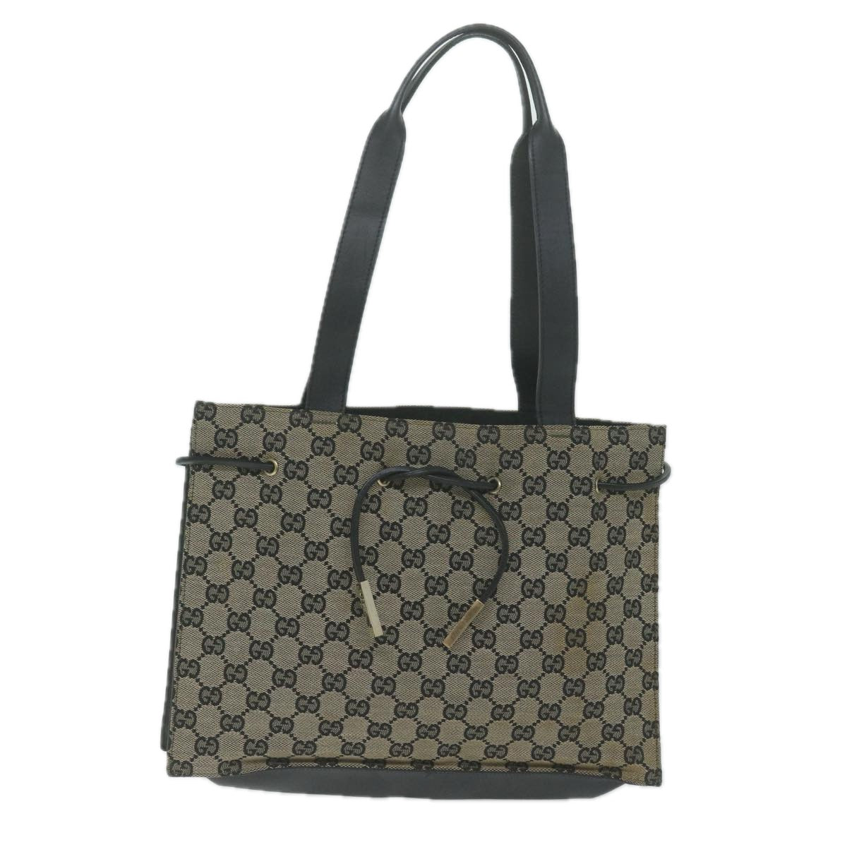 GUCCI GG Canvas Tote Bag Beige 002 1053 Auth 65018
