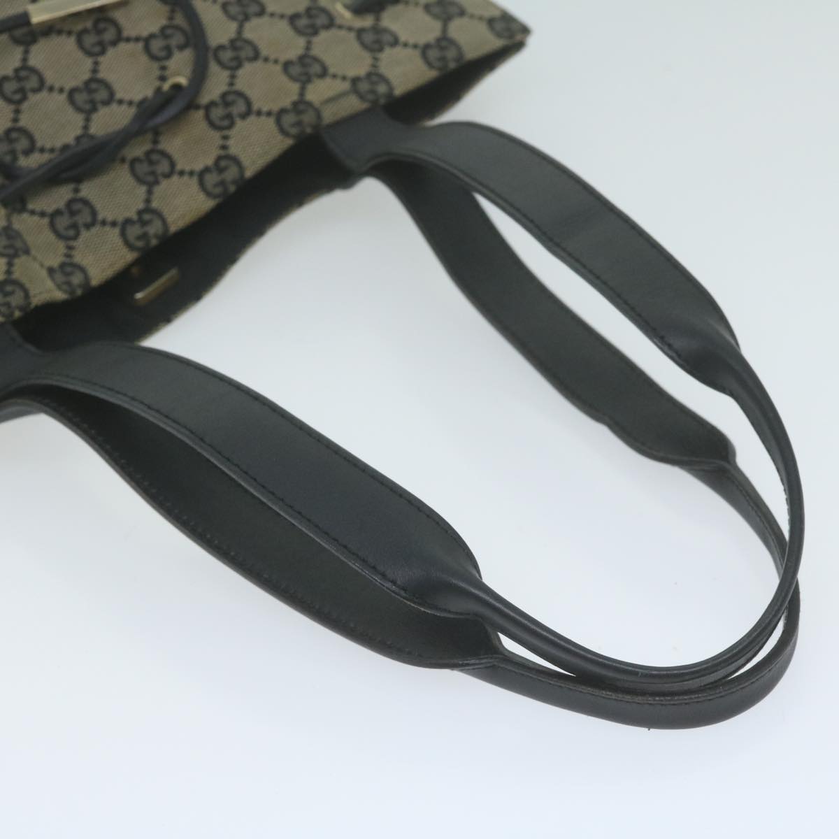 GUCCI GG Canvas Tote Bag Beige 002 1053 Auth 65018