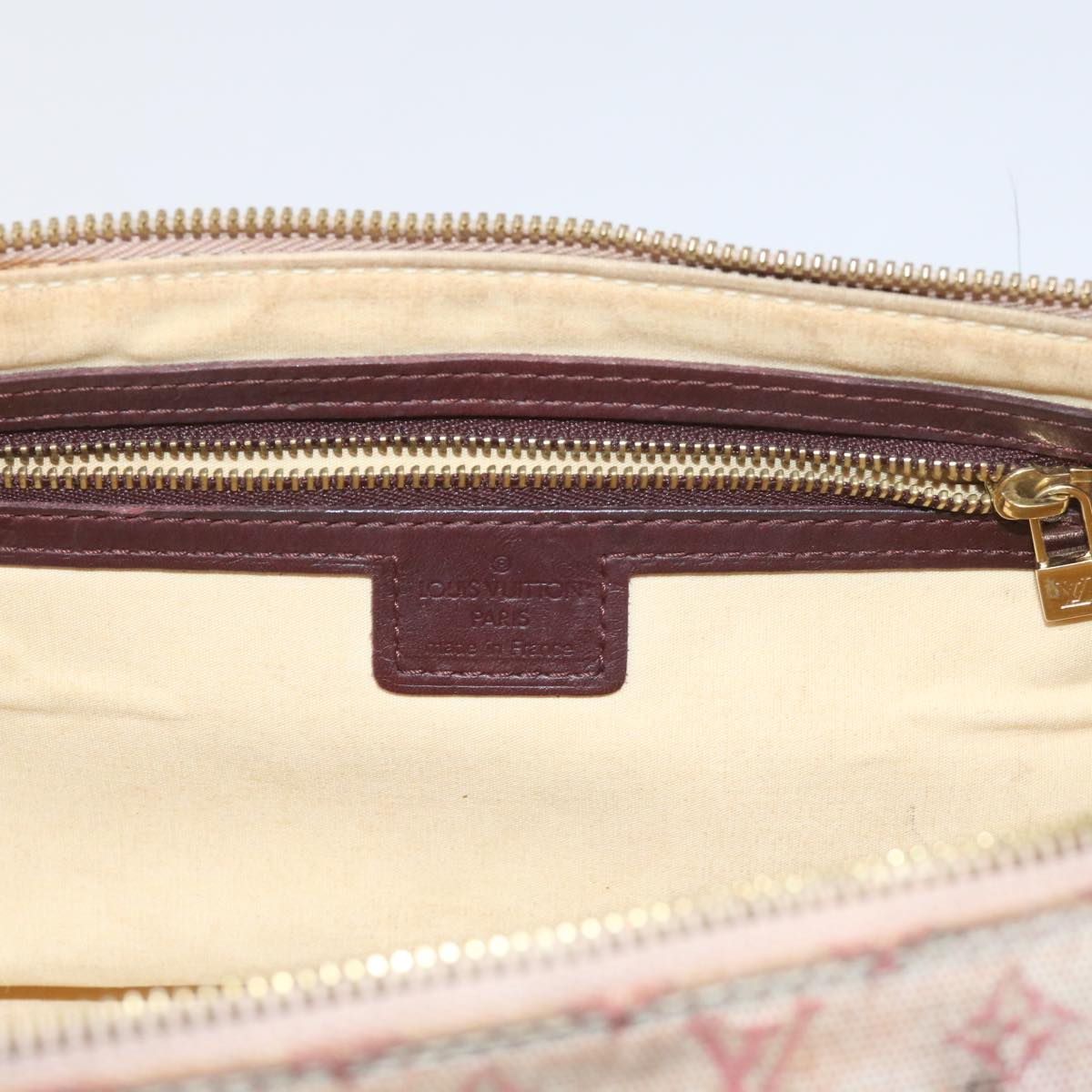 LOUIS VUITTON Monogram Mini Alma Ron Hand Bag Red M92207 LV Auth 65126