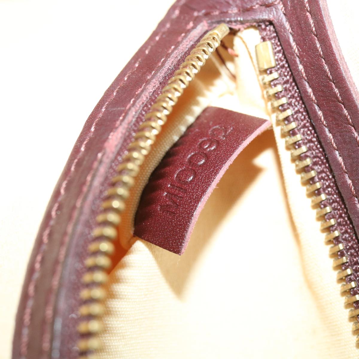 LOUIS VUITTON Monogram Mini Alma Ron Hand Bag Red M92207 LV Auth 65126