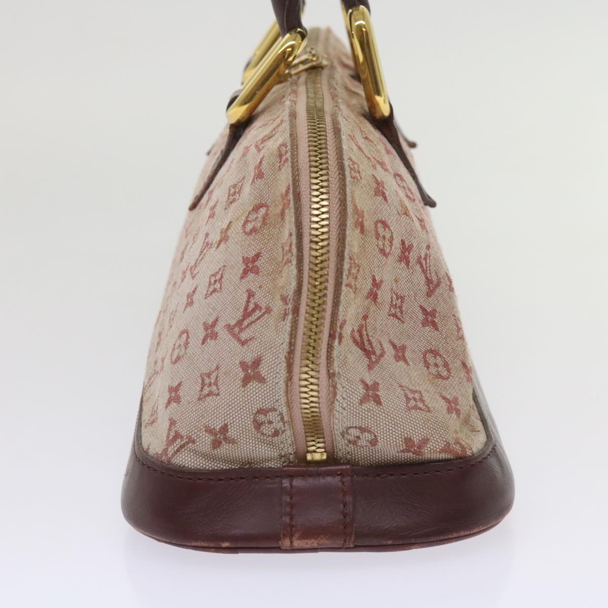 LOUIS VUITTON Monogram Mini Alma Ron Hand Bag Red M92207 LV Auth 65126