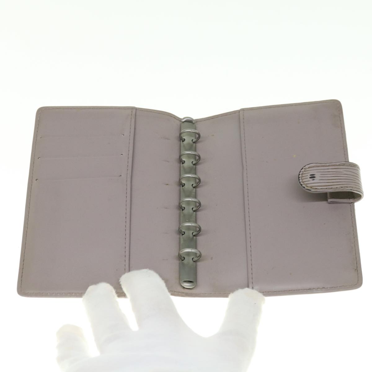 LOUIS VUITTON Epi Agenda PM Day Planner Cover Lilac R2005B LV Auth 65179A
