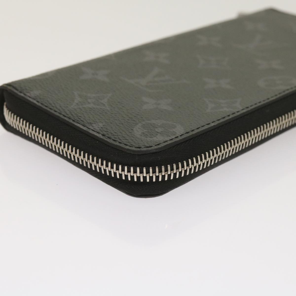 LOUIS VUITTON Monogram Eclipse Zippy Wallet Vertical Wallet M62295 Auth 65226SM