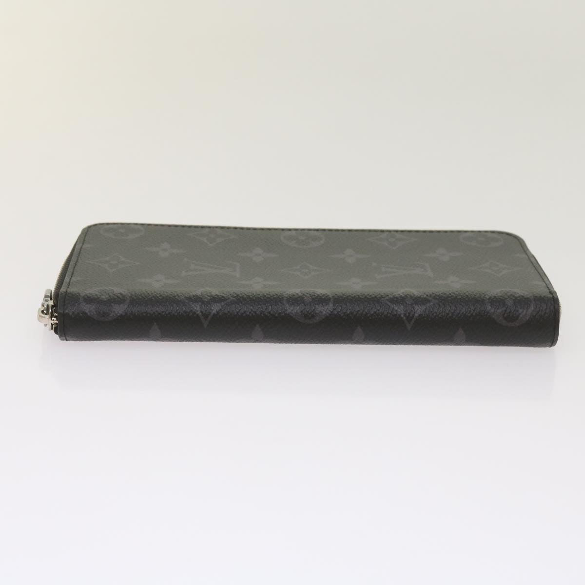 LOUIS VUITTON Monogram Eclipse Zippy Wallet Vertical Wallet M62295 Auth 65226SM