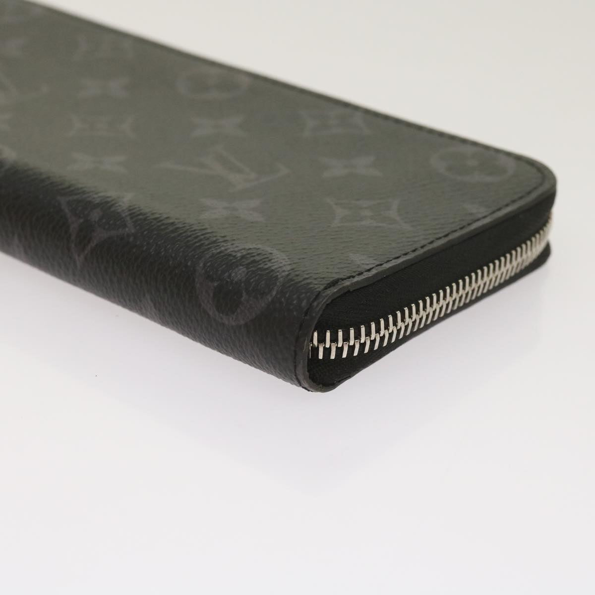 LOUIS VUITTON Monogram Eclipse Zippy Wallet Vertical Wallet M62295 Auth 65226SM