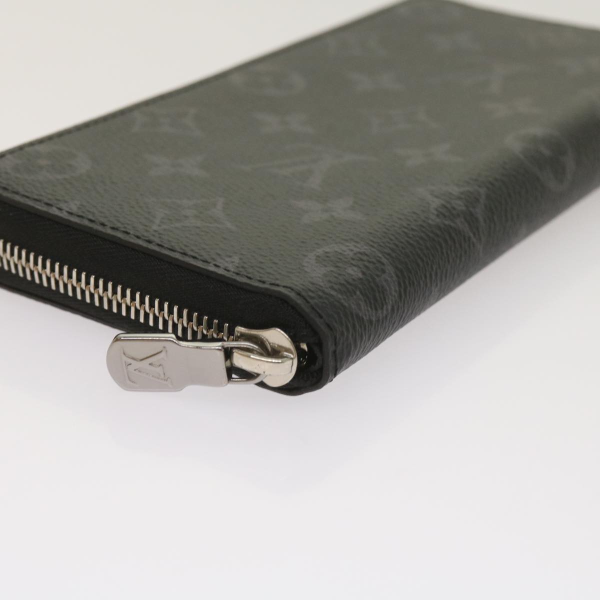 LOUIS VUITTON Monogram Eclipse Zippy Wallet Vertical Wallet M62295 Auth 65226SM