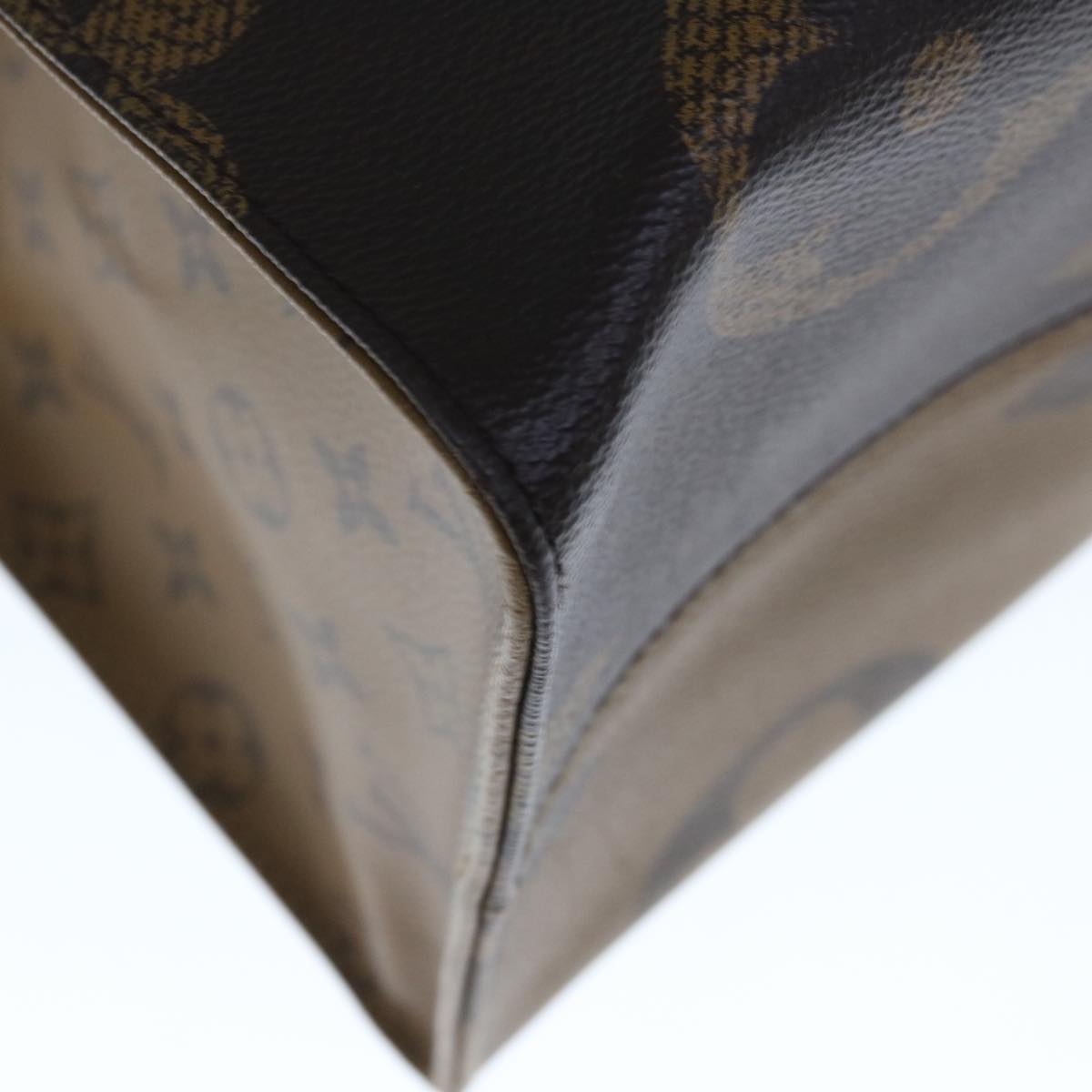 LOUIS VUITTON Monogram Reverse Giant On The Go GM Tote Bag M45320 Auth 65248SAV