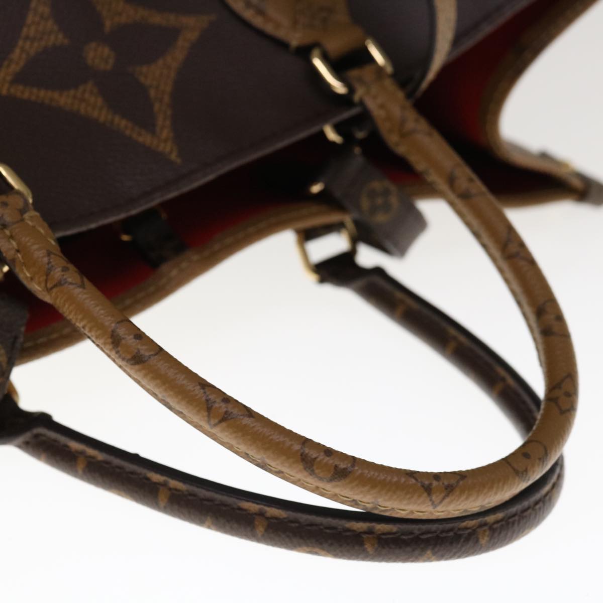 LOUIS VUITTON Monogram Reverse Giant On The Go GM Tote Bag M45320 Auth 65248SAV