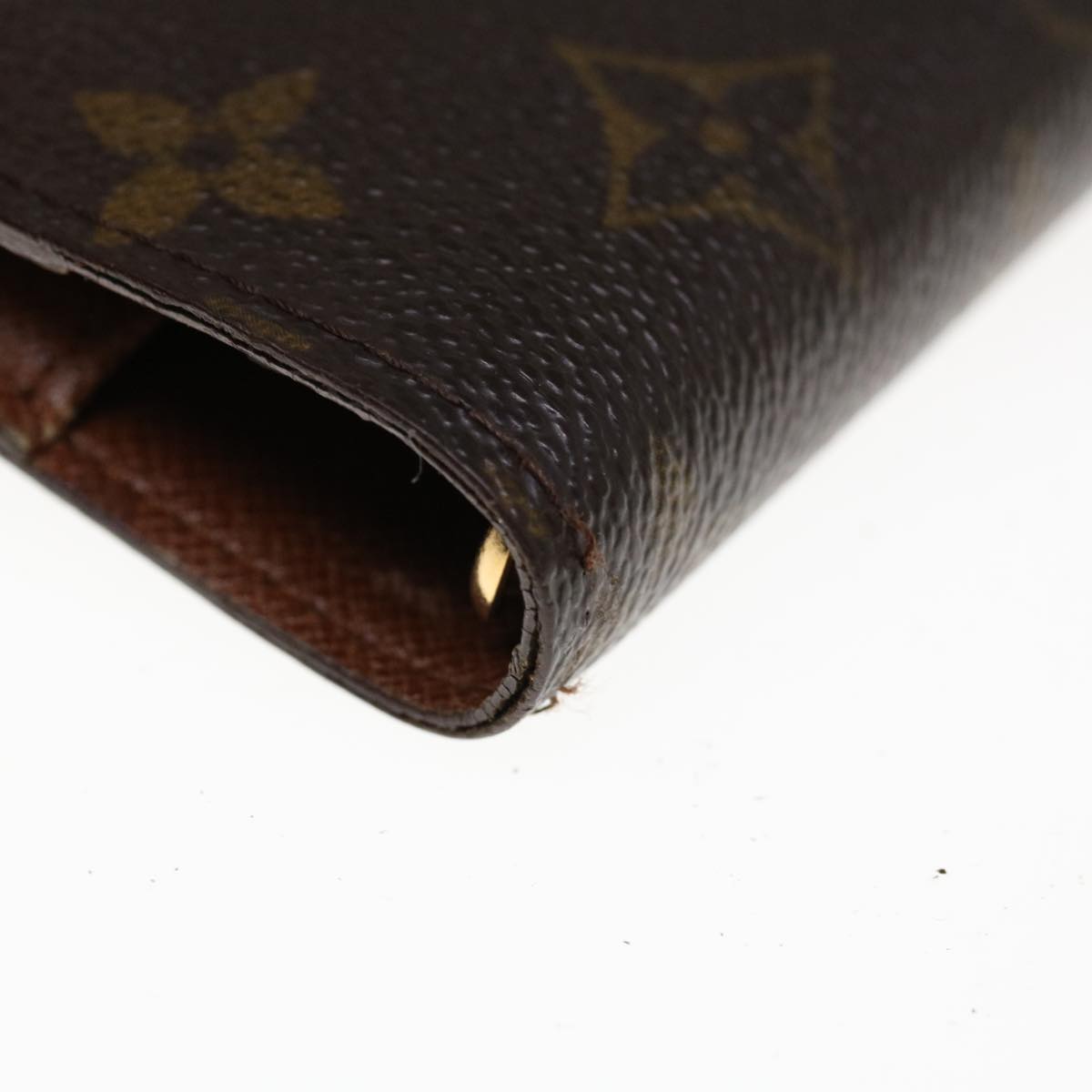LOUIS VUITTON Monogram Agenda PM Day Planner Cover R20005 LV Auth 65348