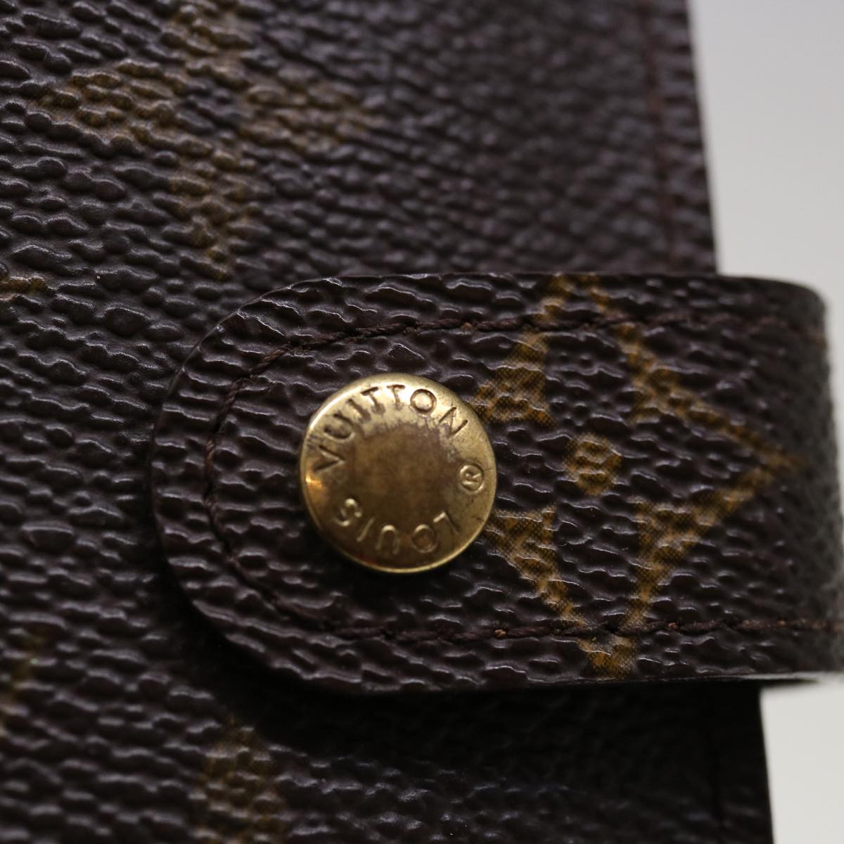 LOUIS VUITTON Monogram Agenda PM Day Planner Cover R20005 LV Auth 65348