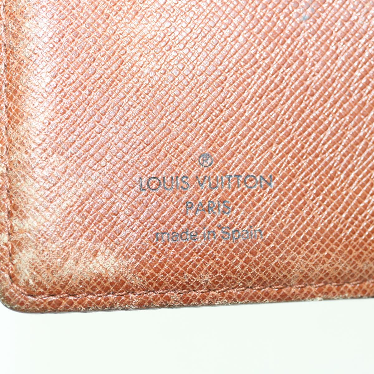 LOUIS VUITTON Monogram Agenda PM Day Planner Cover R20005 LV Auth 65348