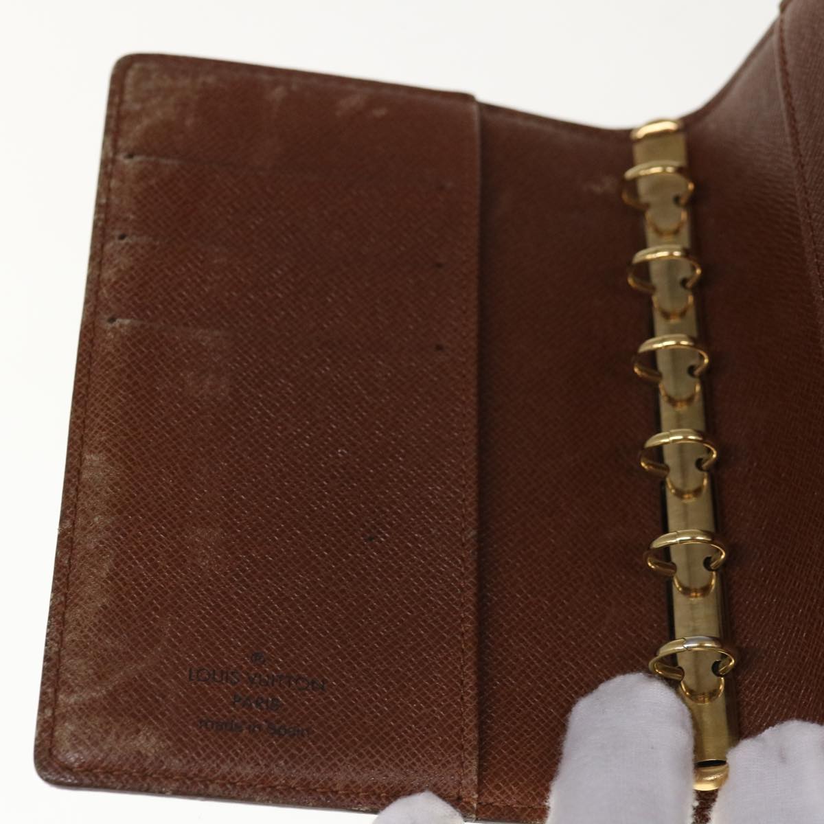 LOUIS VUITTON Monogram Agenda PM Day Planner Cover R20005 LV Auth 65348