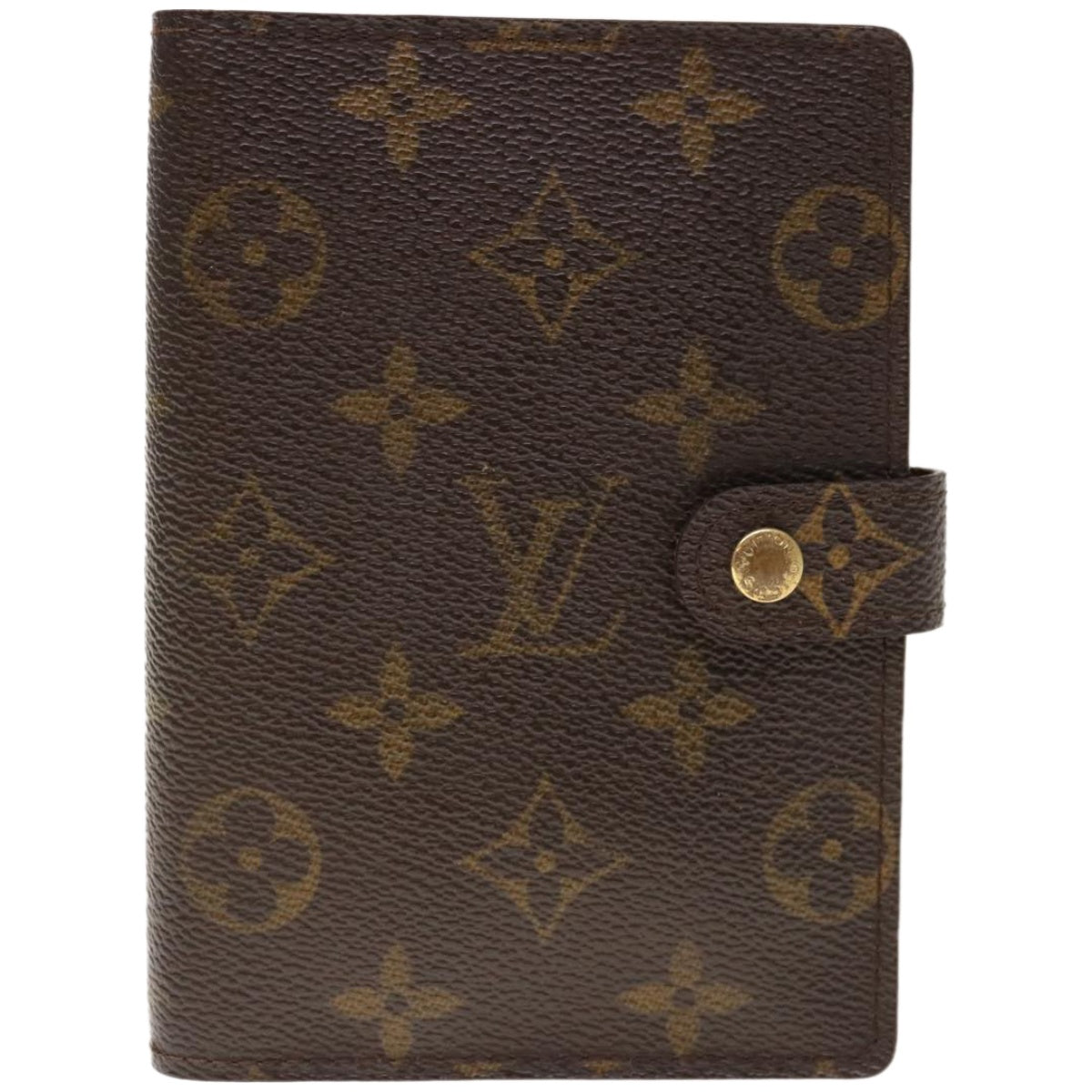 LOUIS VUITTON Monogram Agenda PM Day Planner Cover R20005 LV Auth 65348