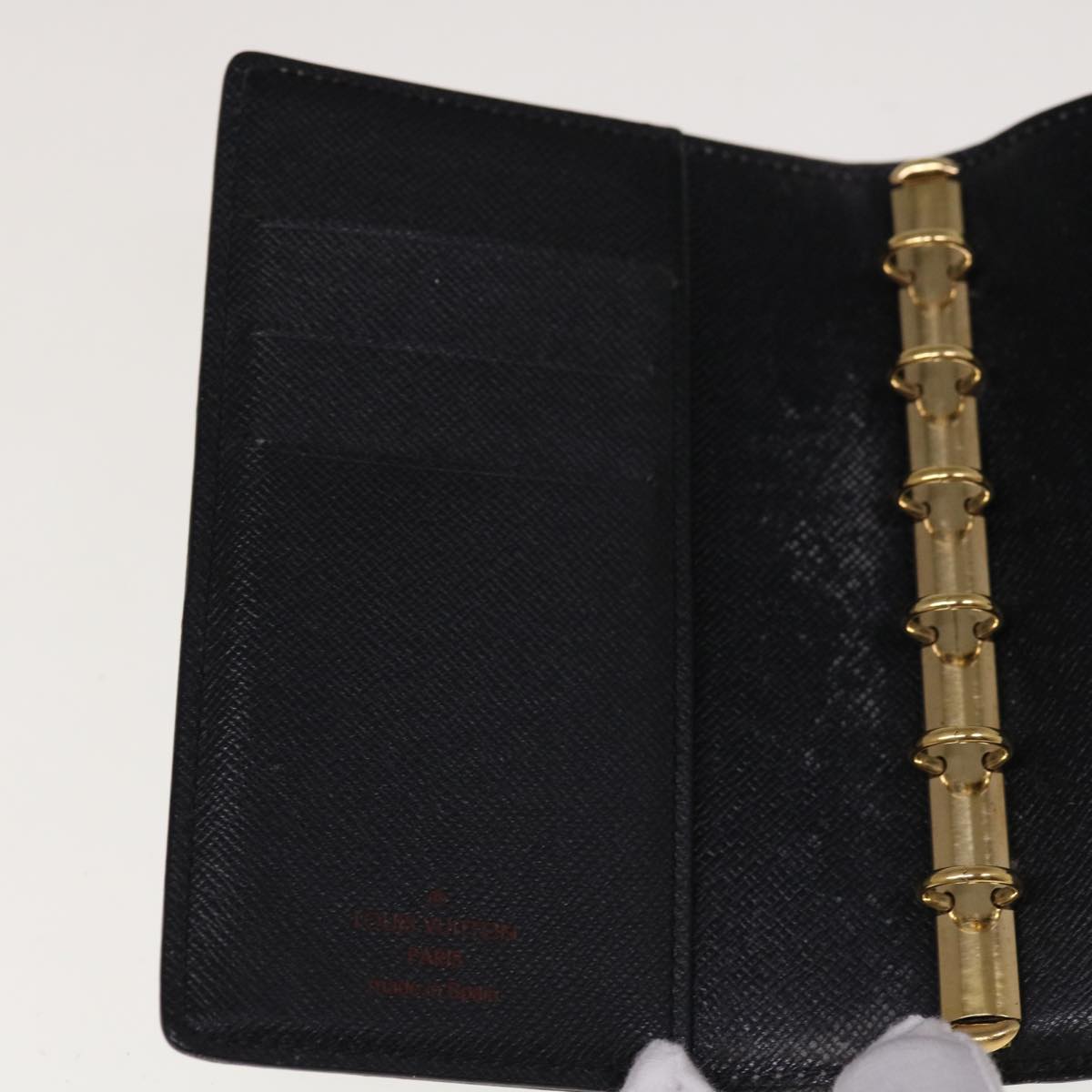 LOUIS VUITTON Epi Agenda PM Day Planner Cover Blue R20055 LV Auth 65349