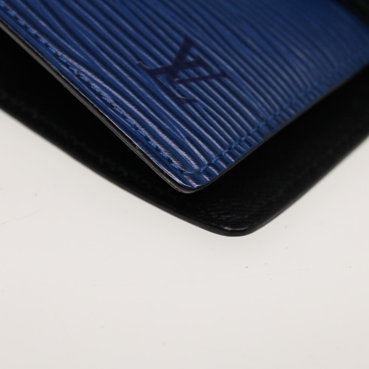 LOUIS VUITTON Epi Agenda PM Day Planner Cover Blue R20055 LV Auth 65349