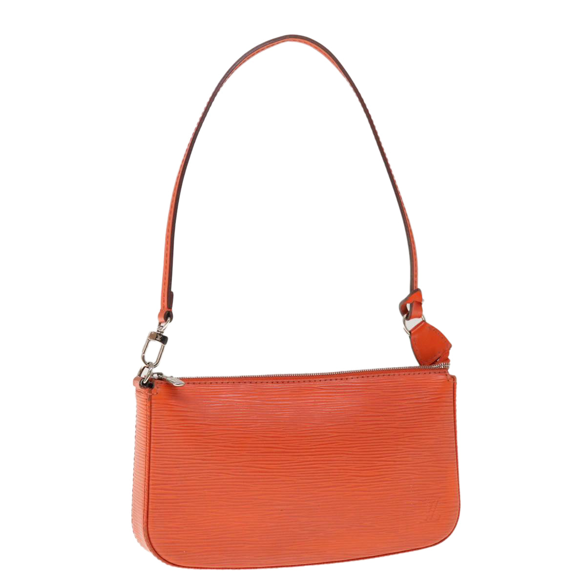 LOUIS VUITTON Epi Pochette Accessoires Pouch Orange Pimon M40778 LV Auth 65403