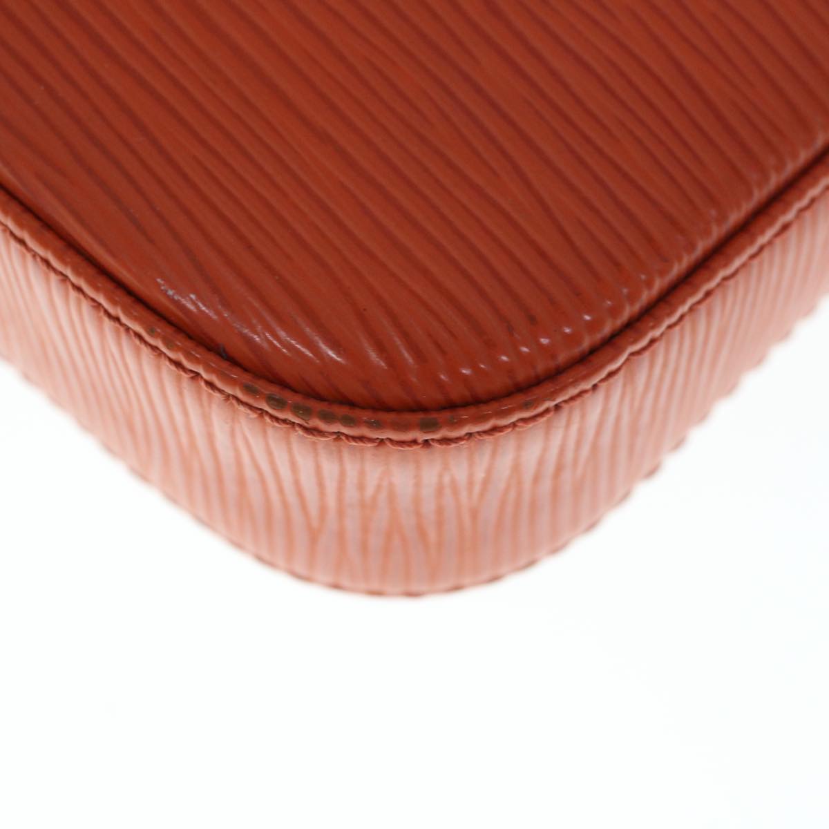 LOUIS VUITTON Epi Pochette Accessoires Pouch Orange Pimon M40778 LV Auth 65403