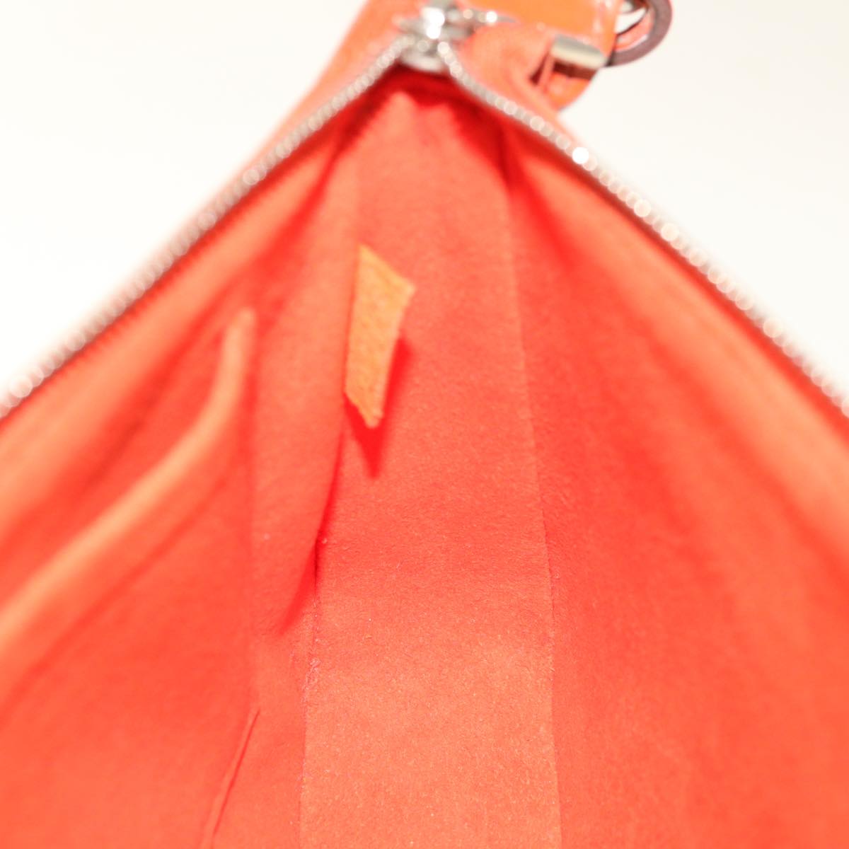 LOUIS VUITTON Epi Pochette Accessoires Pouch Orange Pimon M40778 LV Auth 65403