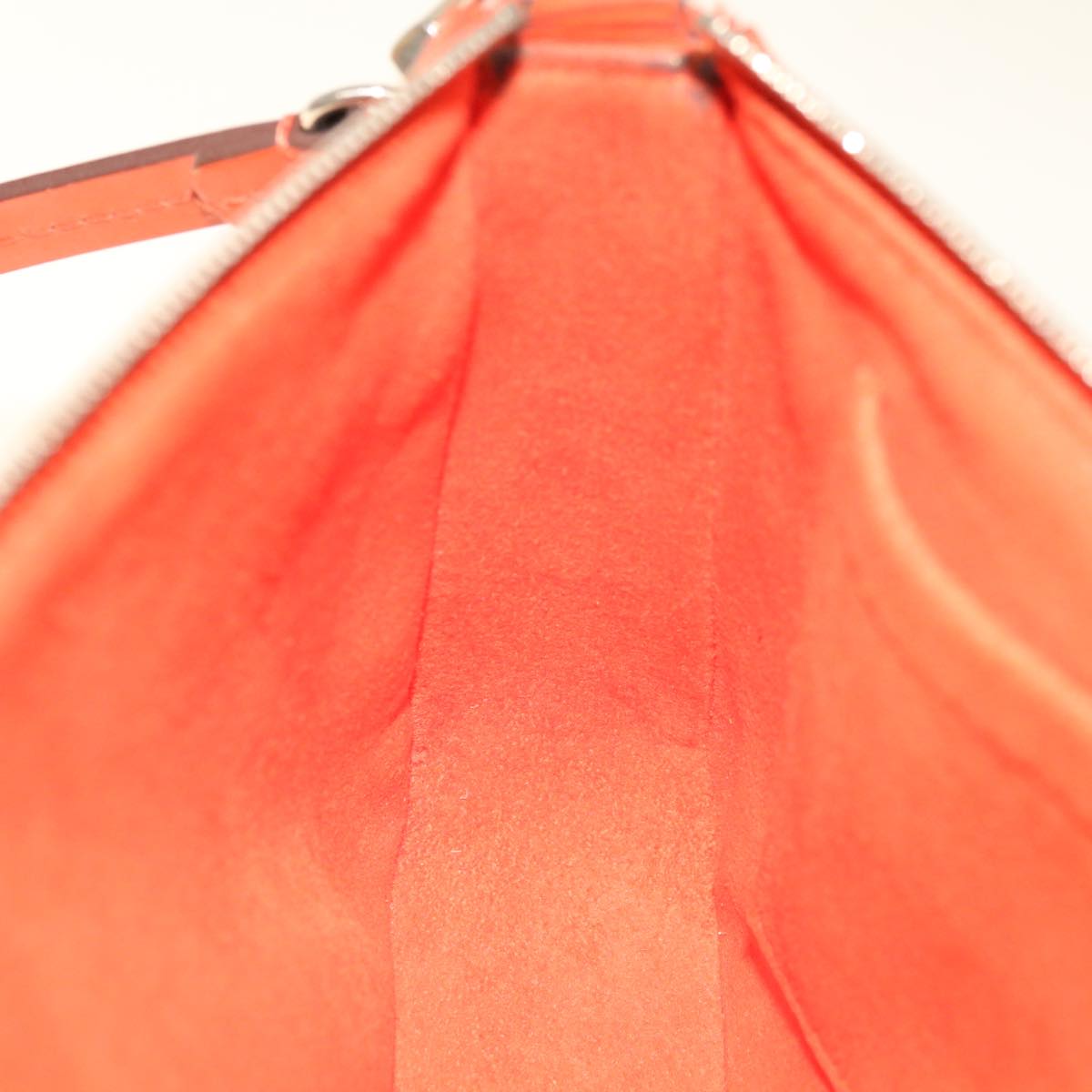 LOUIS VUITTON Epi Pochette Accessoires Pouch Orange Pimon M40778 LV Auth 65403