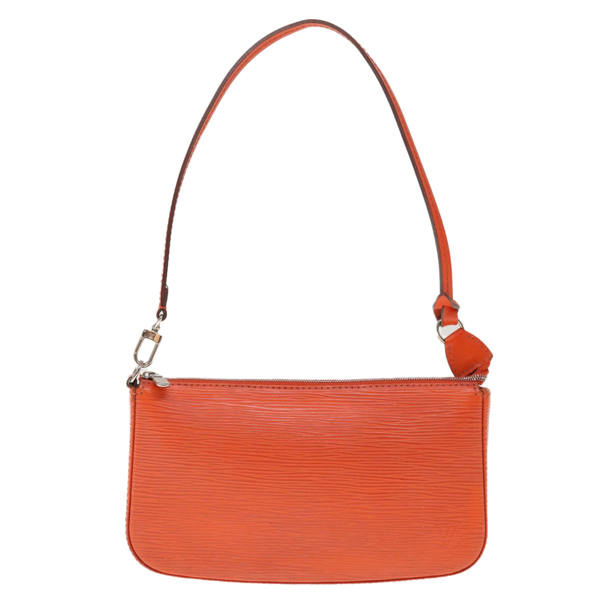 LOUIS VUITTON Epi Pochette Accessoires Pouch Orange Pimon M40778 LV Auth 65403