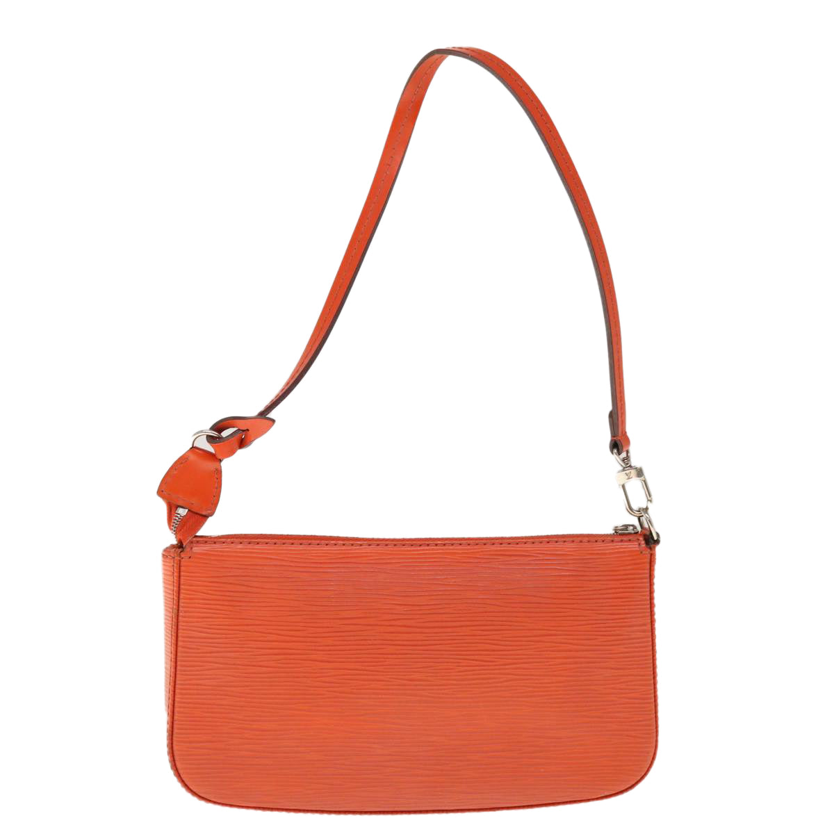 LOUIS VUITTON Epi Pochette Accessoires Pouch Orange Pimon M40778 LV Auth 65403