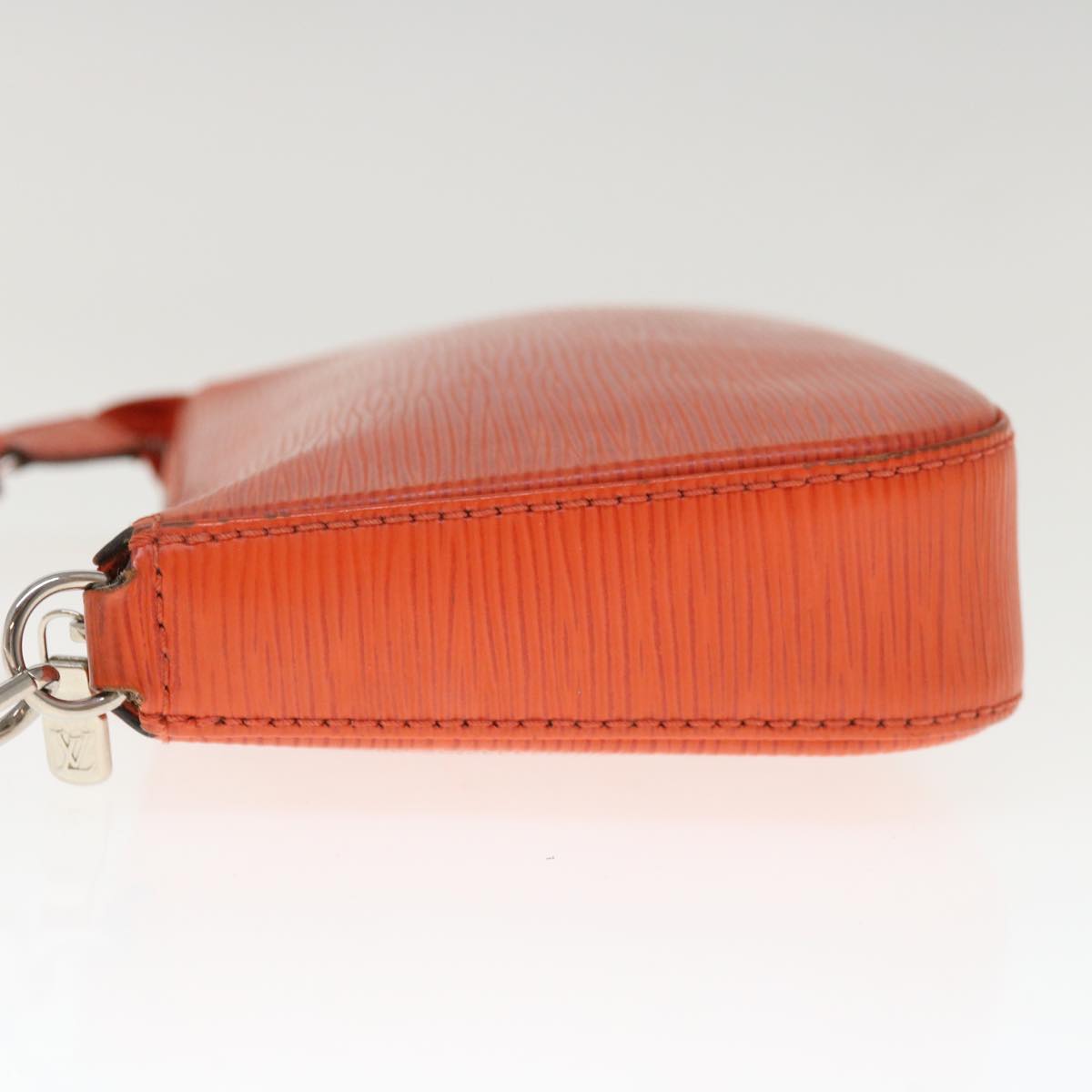 LOUIS VUITTON Epi Pochette Accessoires Pouch Orange Pimon M40778 LV Auth 65403