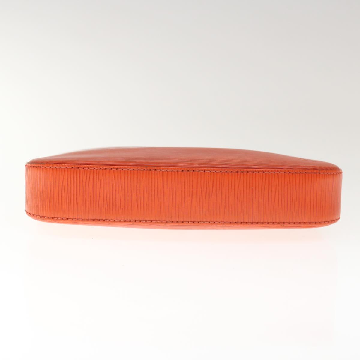 LOUIS VUITTON Epi Pochette Accessoires Pouch Orange Pimon M40778 LV Auth 65403