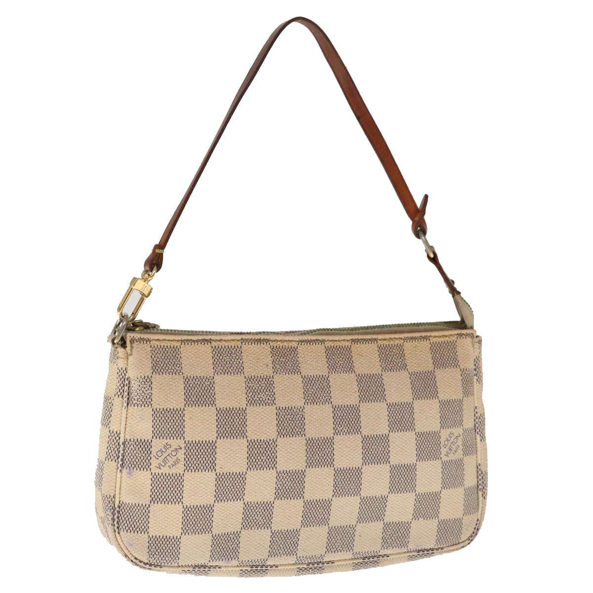 LOUIS VUITTON Damier Azur Pochette Accessoires Pouch N51986 LV Auth 65457