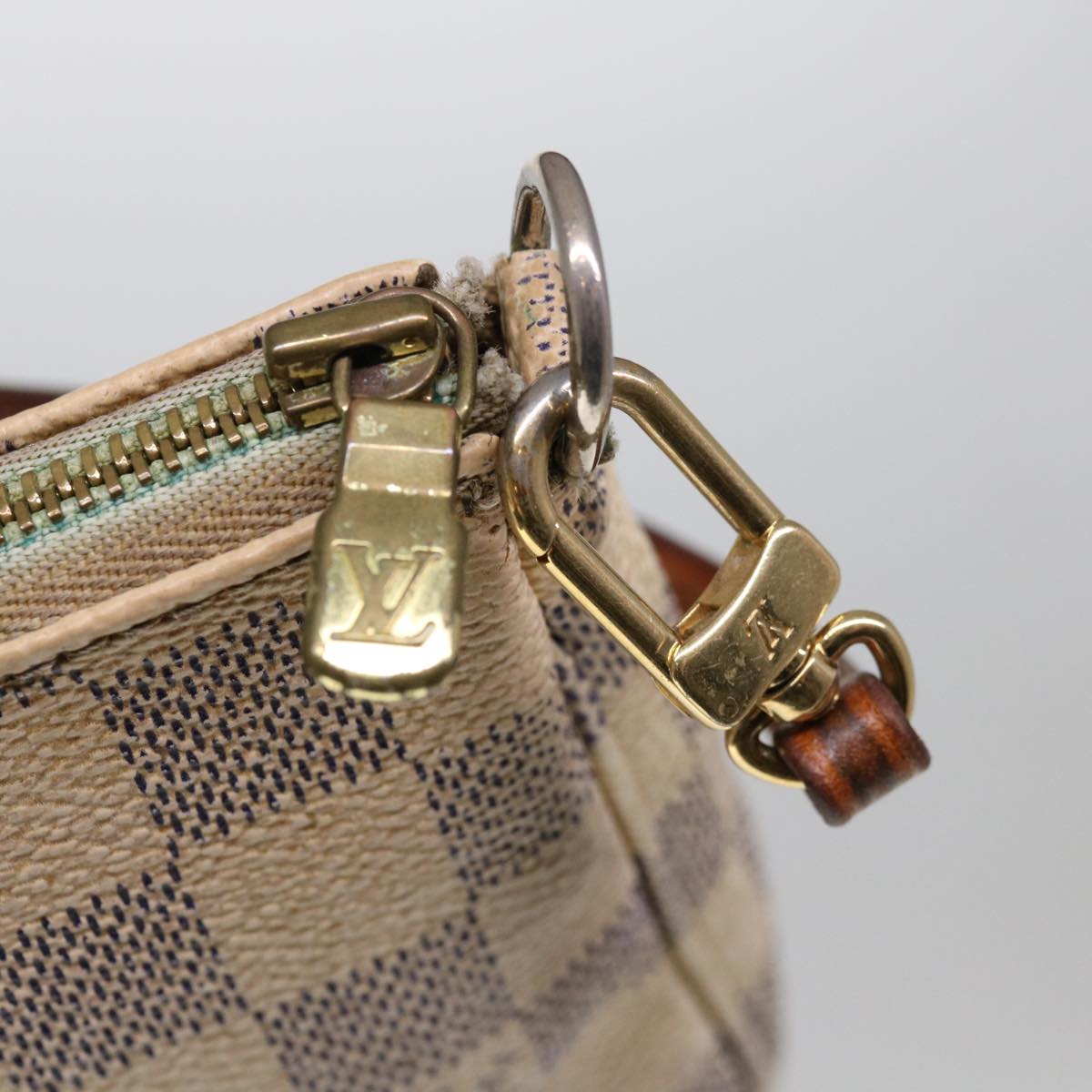 LOUIS VUITTON Damier Azur Pochette Accessoires Pouch N51986 LV Auth 65457